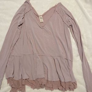 Free people distressed long sleeve